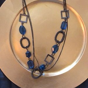2b Bebe blue fashion necklace